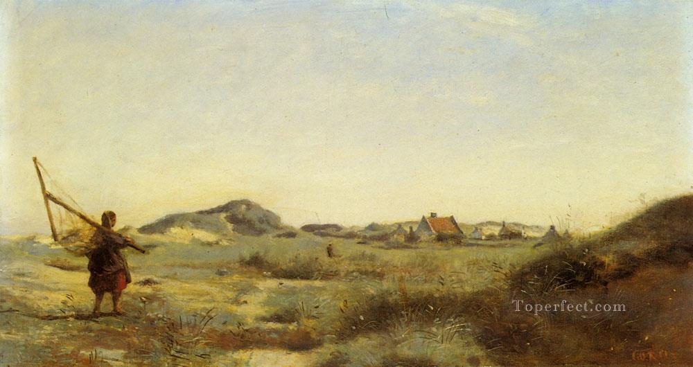 Dunkerque plein air Romanticism Jean Baptiste Camille Corot Oil Paintings